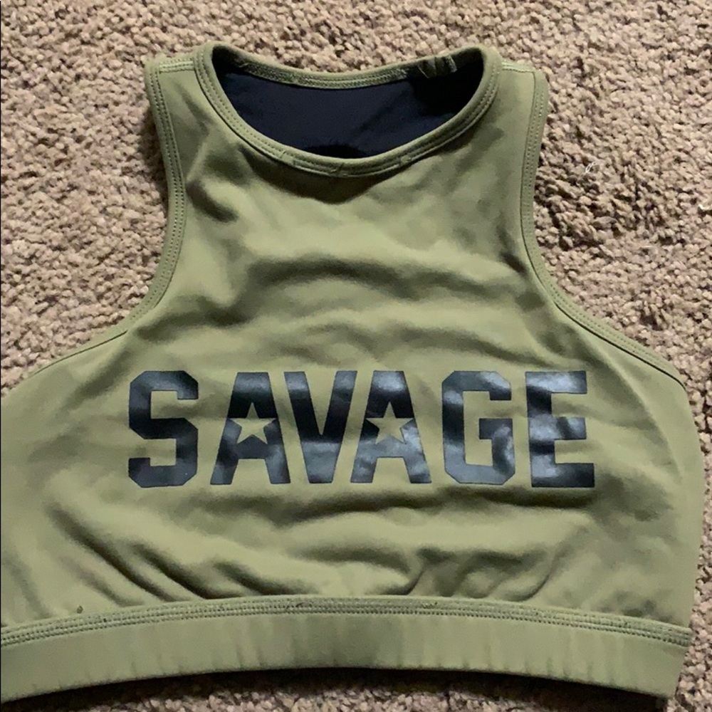 Savage barbell sports bra